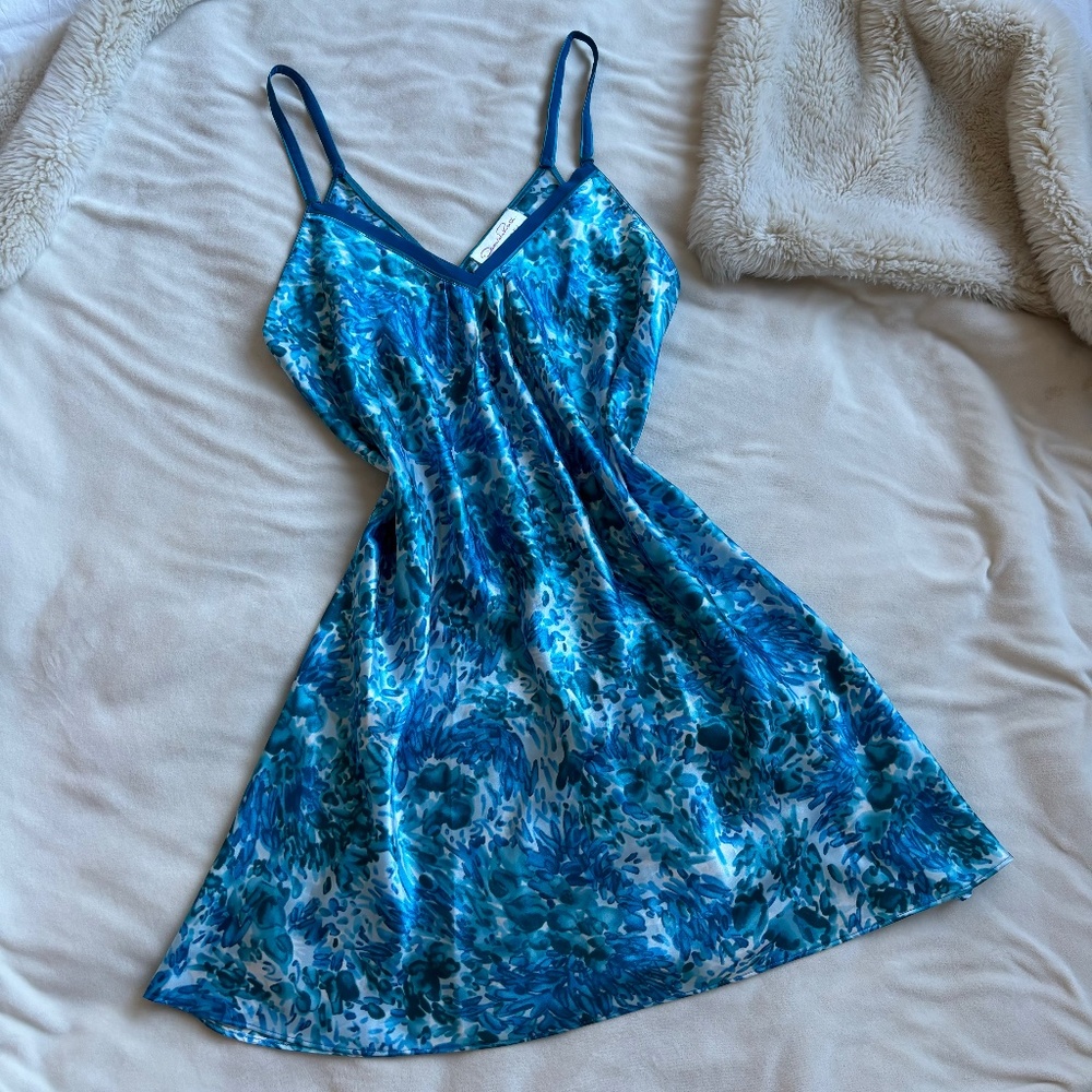 oscar de la renta slip dress vintage